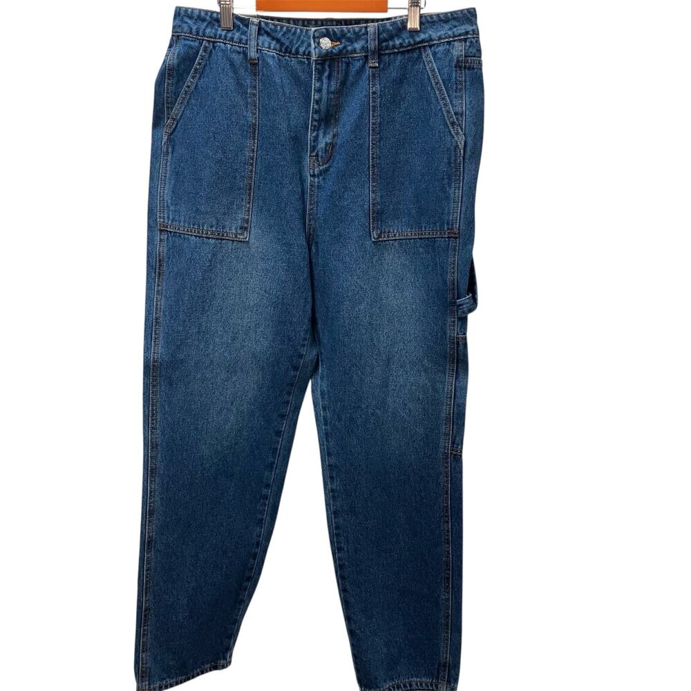 Monkey Ride High Rise Carpenter Jeans Womens 11 Cargo Mom Origional Vintage